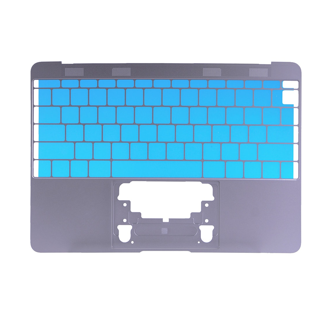 Carcasa gris en mayúsculas (inglés estadounidense) para MacBook Retina de 12" A1534 (principios de 2015)