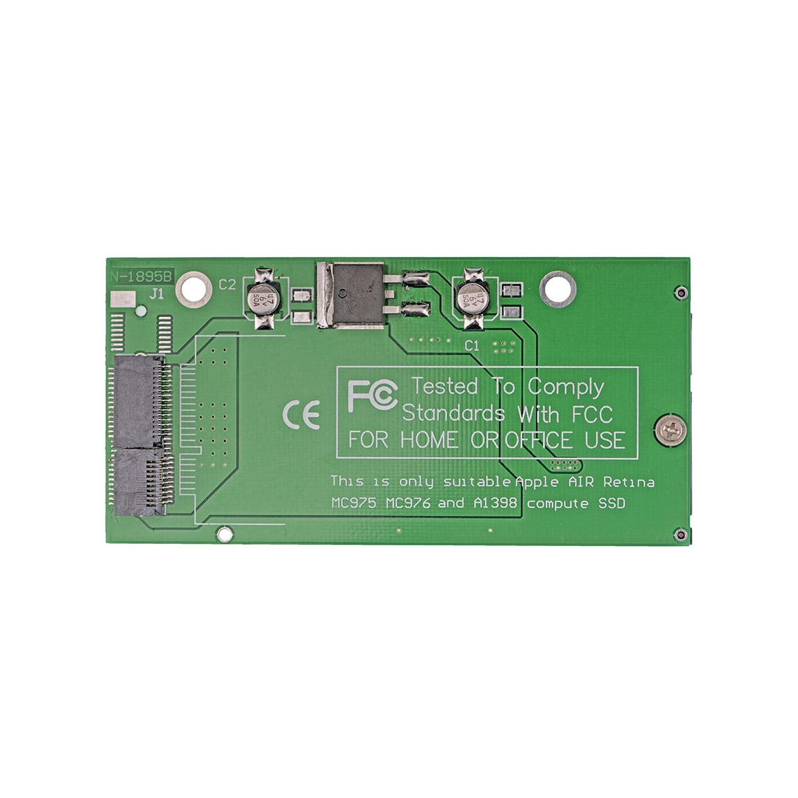 Adaptador SSD a SATA de 17+7 pines para MacBook Pro Retina A1398 A1425 (mediados de 2012, finales de 2012)