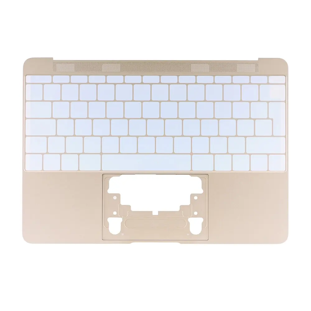 Carcasa dorada en mayúsculas (inglés británico) para MacBook Retina de 12" A1534 (principios de 2015)