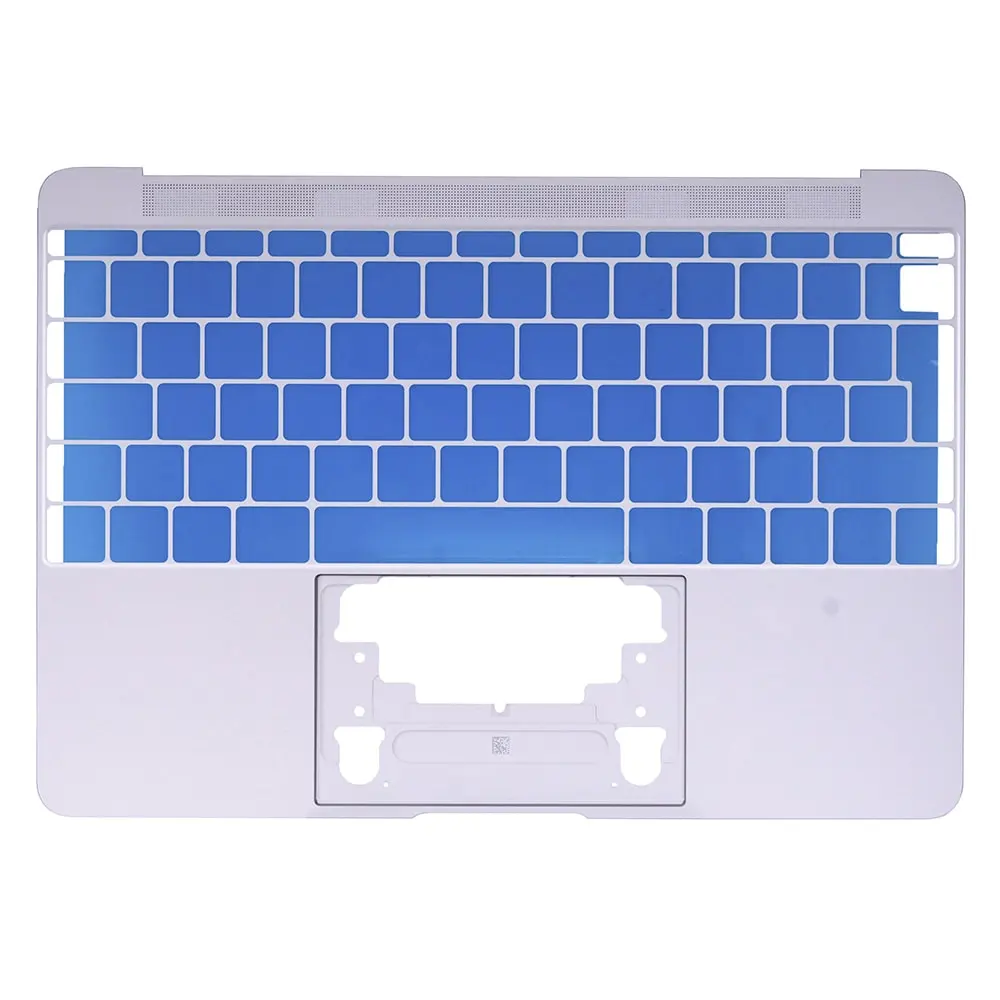 Carcasa plateada en mayúsculas (inglés británico) para MacBook Retina de 12" A1534 (principios de 2015)