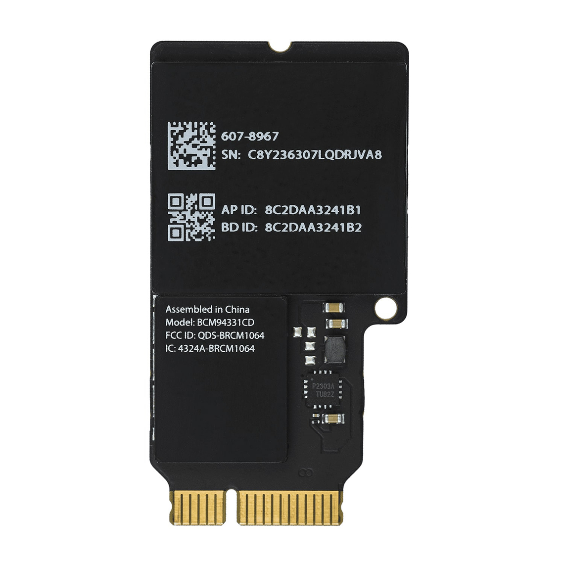 Tarjeta de red inalámbrica AirPort n.° BCM94331CD para iMac A1418/A1419 (finales de 2012, principios de 2013)