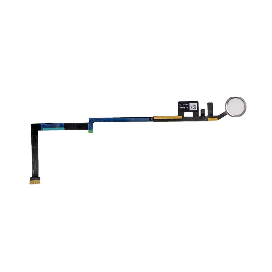 Botón de inicio de repuesto para iPad 5/iPad 6 con cable flexible - Blanco