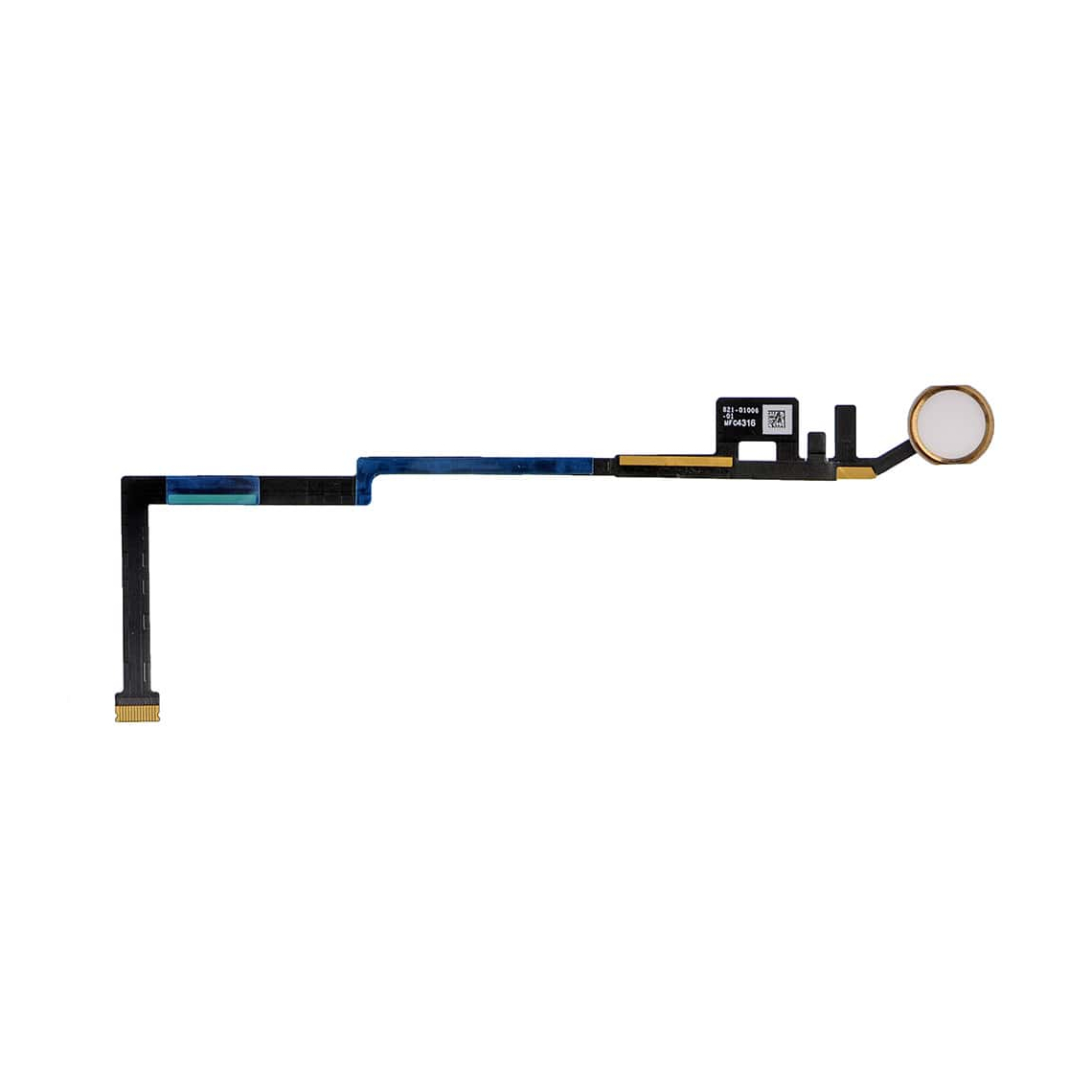 Botón de inicio de repuesto para iPad 5/iPad 6 con cable flexible - Dorado