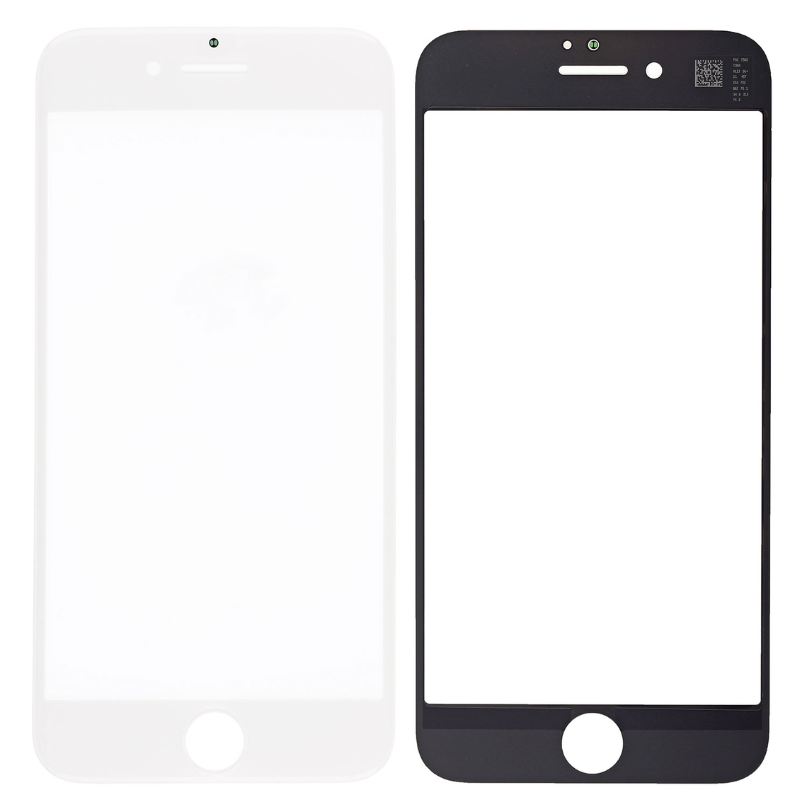 Lente de cristal frontal de repuesto para iPhone 8 - Blanco