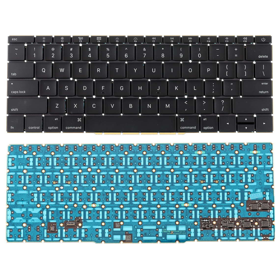 Teclado (inglés estadounidense) para MacBook Pro de 13" A1708 (finales de 2016 - mediados de 2017)
