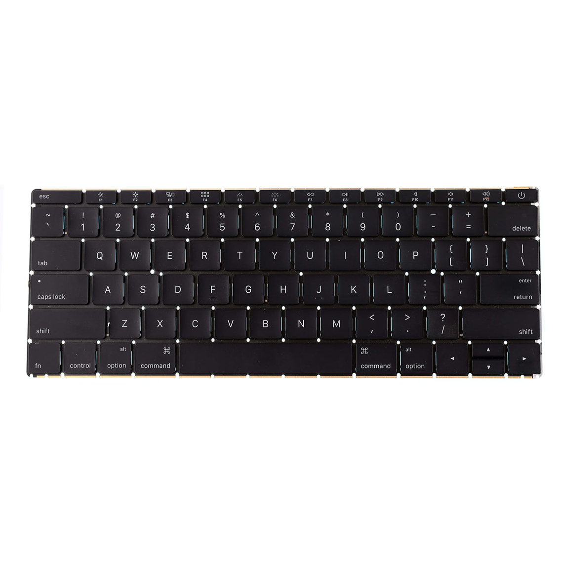 Teclado retroiluminado (inglés estadounidense) para MacBook Retina de 12" A1534 (principios de 2016 - mediados de 2017)