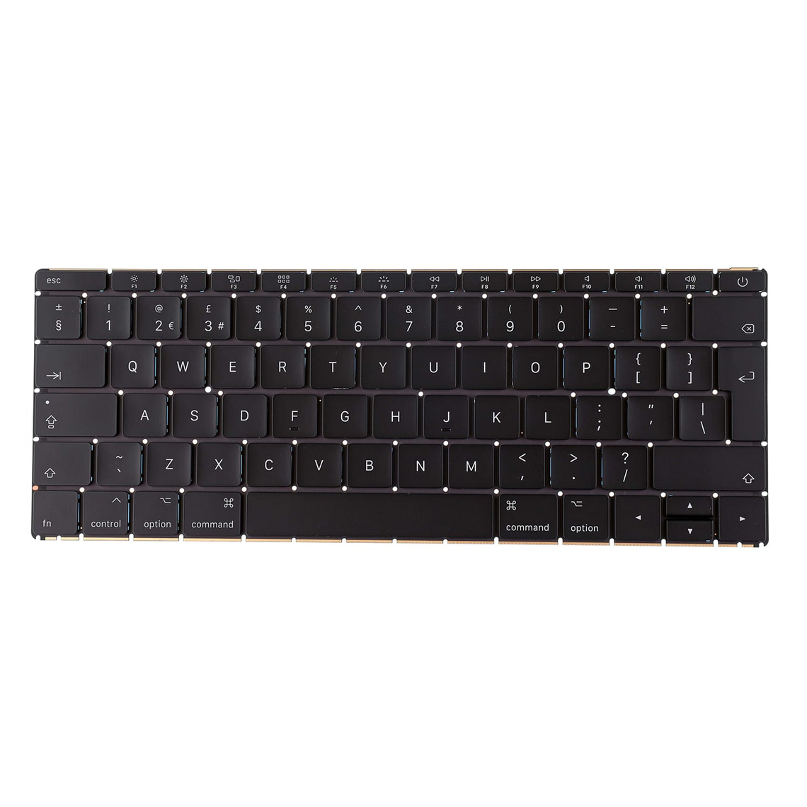 Teclado retroiluminado (inglés británico) para MacBook Retina de 12" A1534 (principios de 2016 - mediados de 2017)