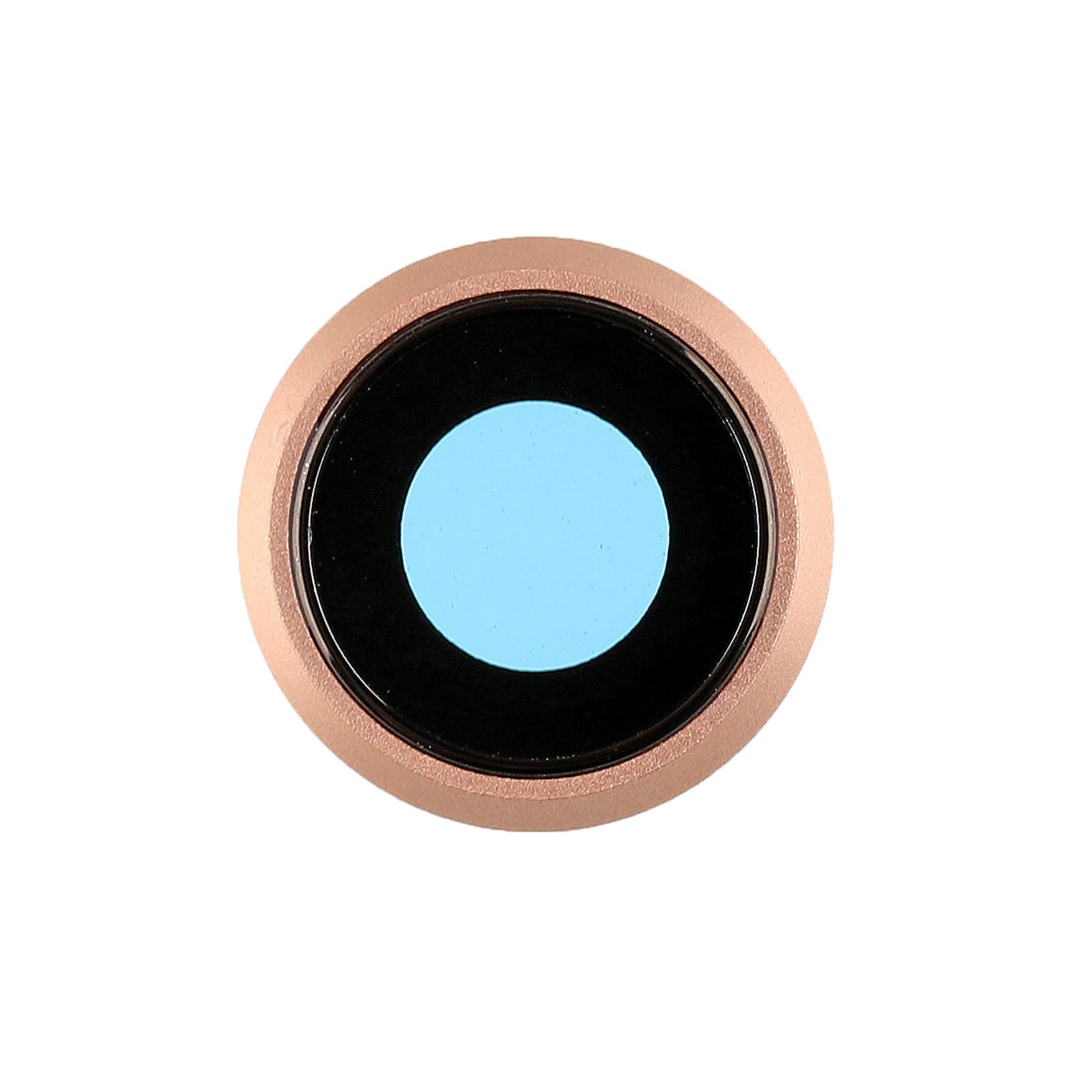 Soporte de repuesto para la cámara trasera del iPhone 8 con lente - Dorado