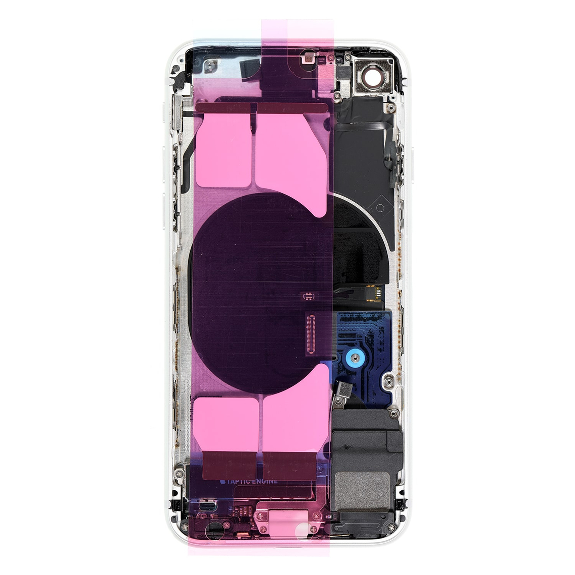 Repuesto para la tapa trasera del iPhone 8 (conjunto completo) - Plateado - Imagen 3