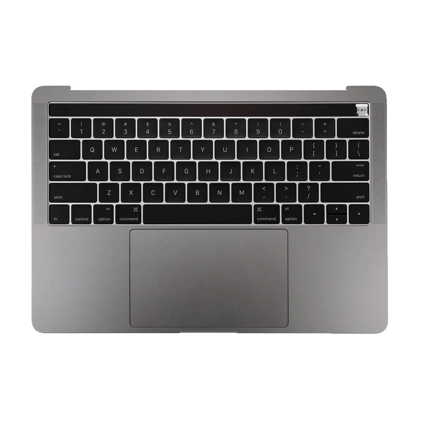 Carcasa superior gris espacial (inglés estadounidense) para Macbook Pro 13" Touch A1706 (finales de 2016 - mediados de 2017)
