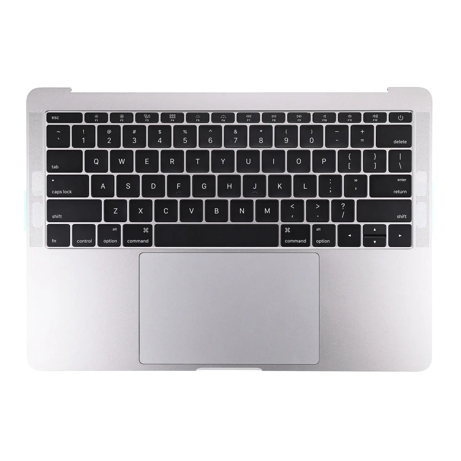 Carcasa superior plateada con teclado en inglés estadounidense para Macbook Pro de 13" A1708 (finales de 2016 - mediados de 2017)