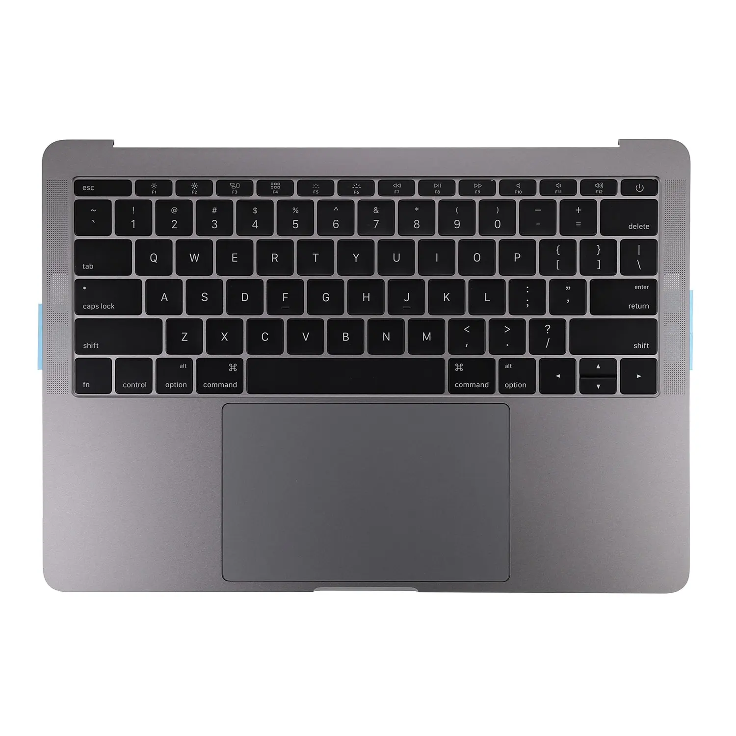 Carcasa superior gris espacial con teclado en inglés estadounidense para Macbook Pro de 13" A1708 (finales de 2016 - mediados de 2017)