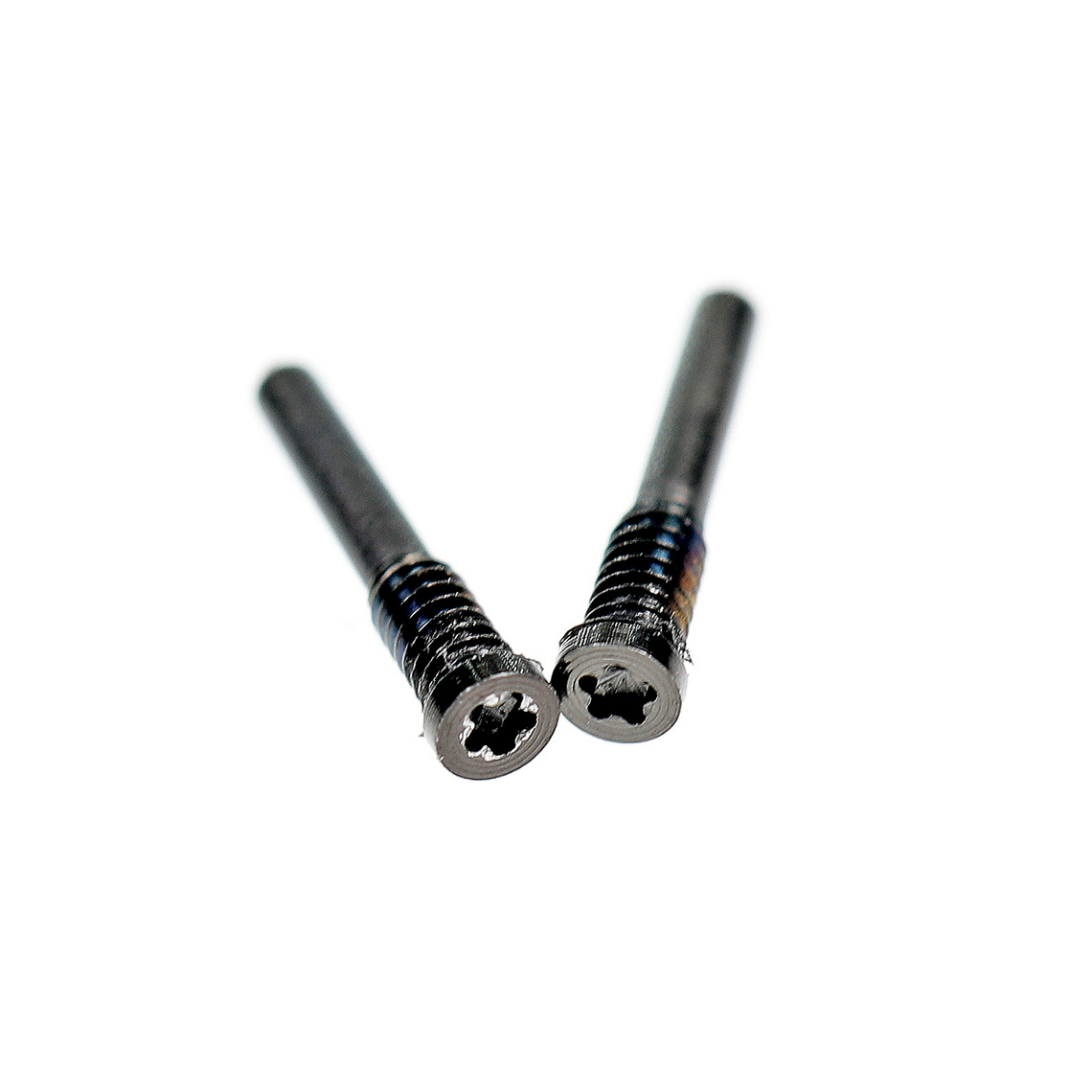 Tornillo inferior de repuesto para iPhone X/XS/XSMAX (juego de 2 unidades) - Negro