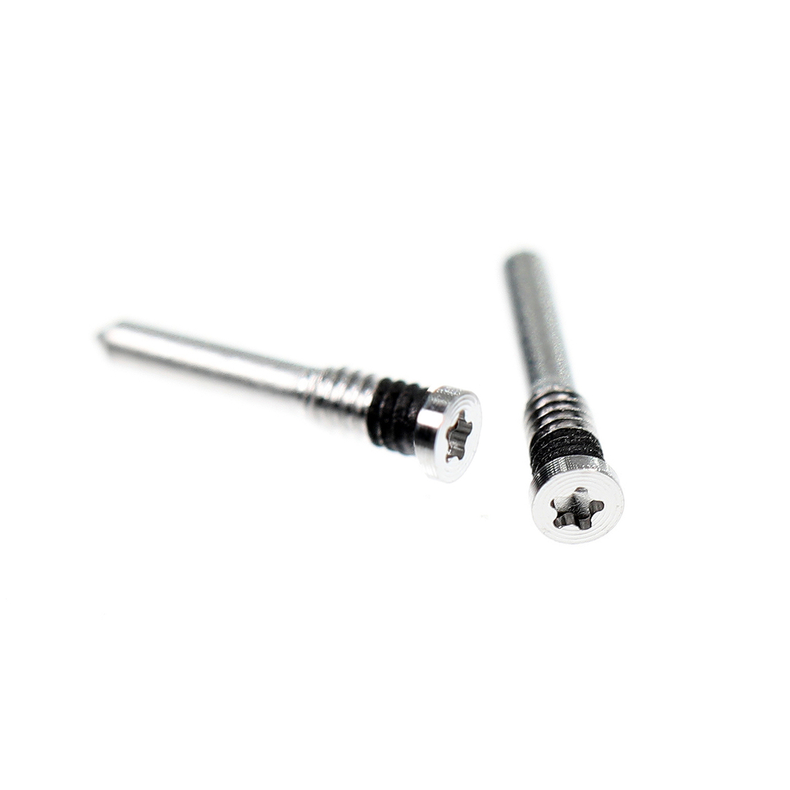Tornillo inferior de repuesto para iPhone X/XS/XSMAX, juego de 2 unidades - Plateado
