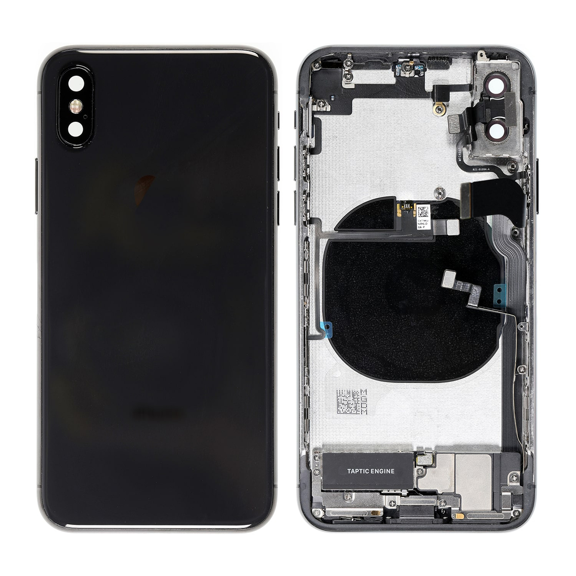 Repuesto completo para la tapa trasera del iPhone X - Gris espacial