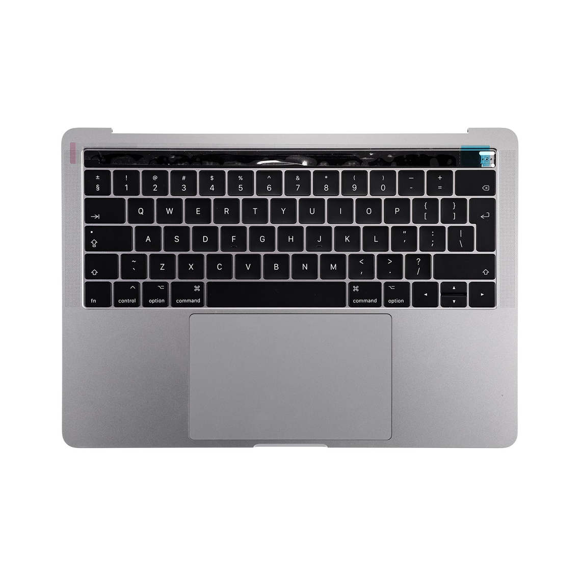 Carcasa superior gris espacial (inglés británico) para Macbook Pro 13" Touch A1706 (finales de 2016 - mediados de 2017)