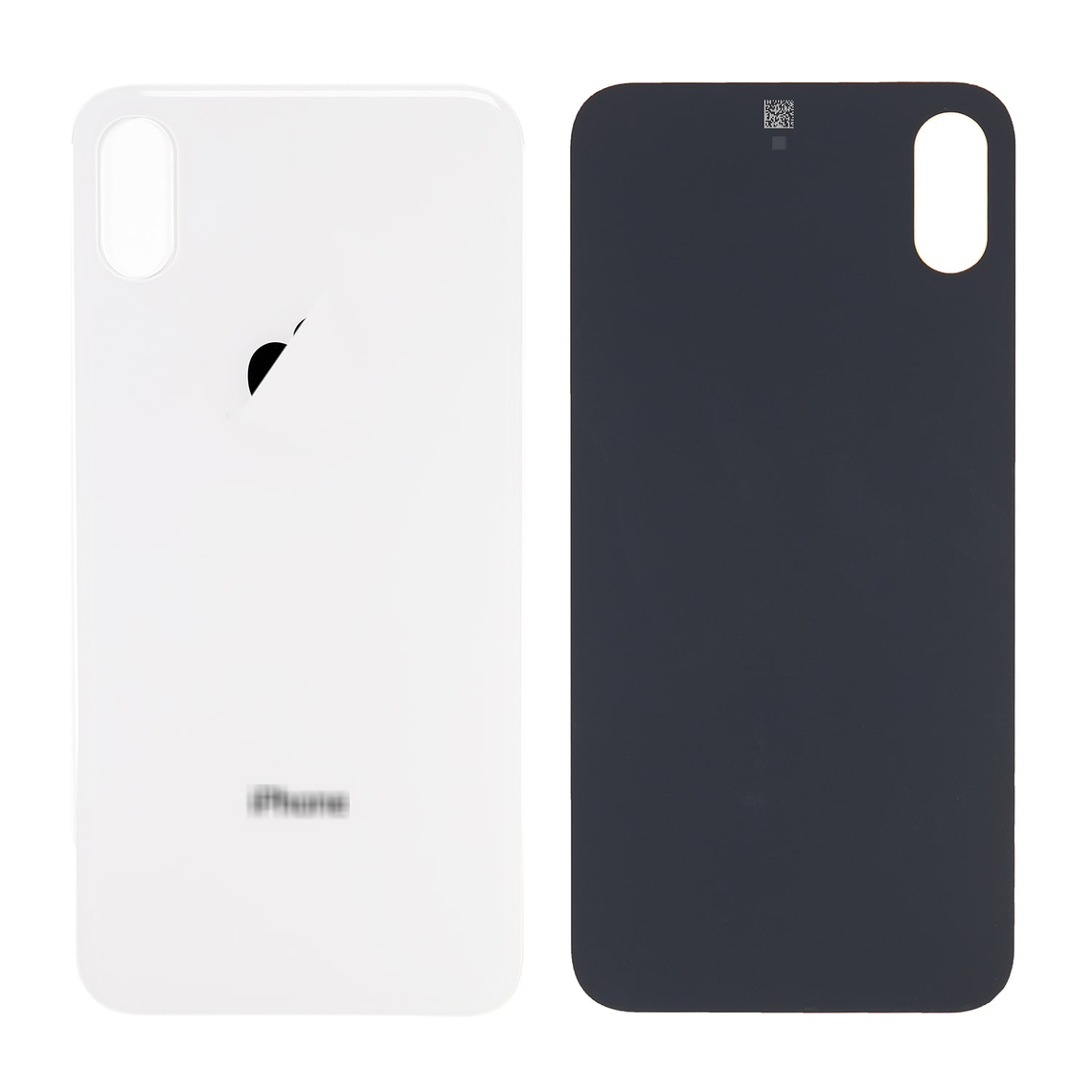 Tapa trasera de repuesto para iPhone Xs - Plateada