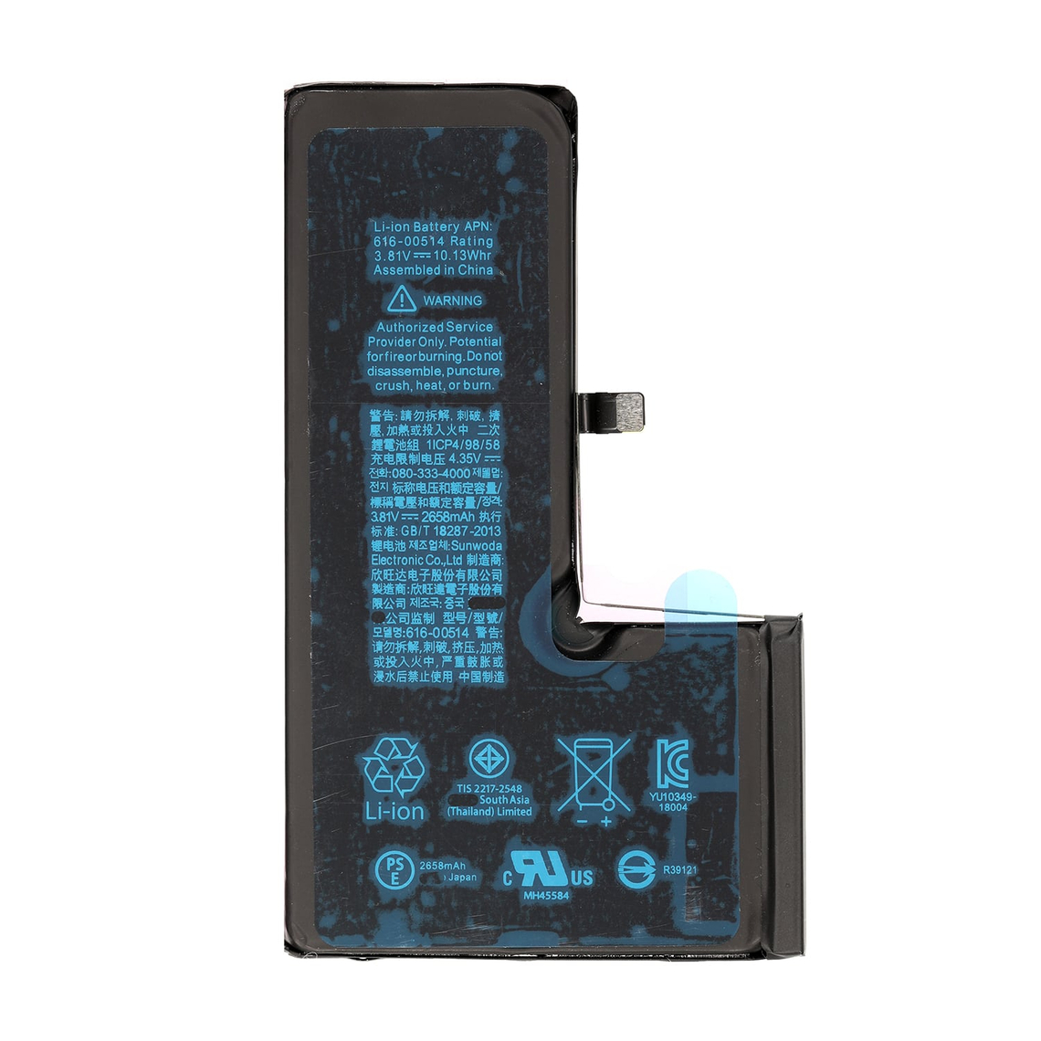 Batería de repuesto para iPhone Xs de 2658 mAh