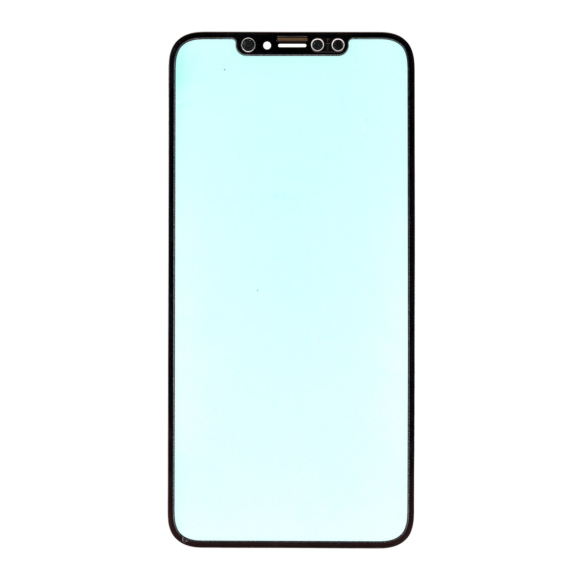 Lente de cristal frontal de repuesto para iPhone Xs Max - Negro