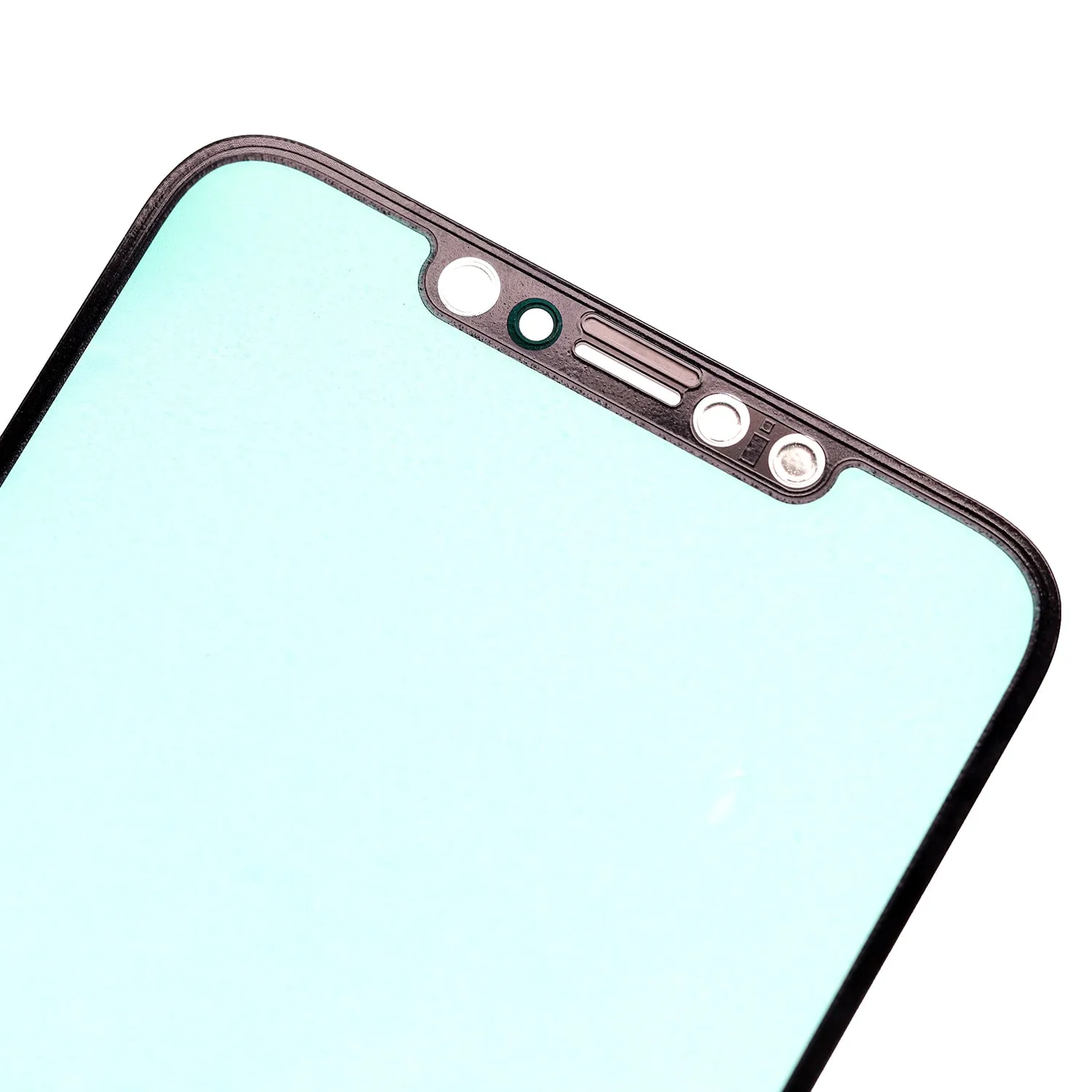 Lente de cristal frontal de repuesto para iPhone Xs Max - Negro - Imagen 3