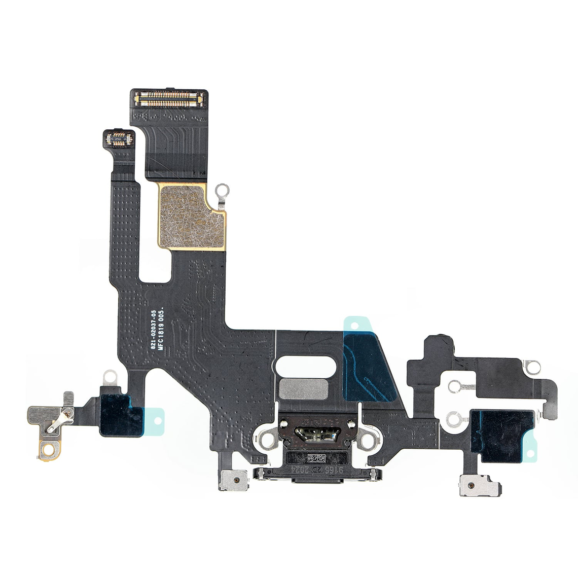Cable flexible de carga USB de repuesto para iPhone 11 - Negro