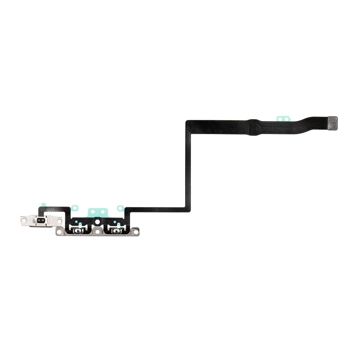 Cable flexible de repuesto para el botón de volumen del iPhone 11 Pro con soporte metálico.