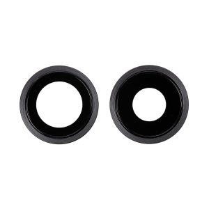 Soporte de repuesto para la cámara trasera del iPhone 11 con lente - Negro