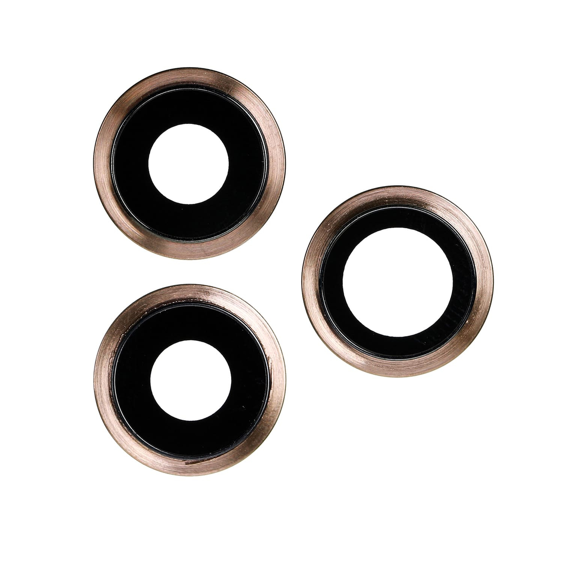 Soporte de repuesto para la cámara trasera del iPhone 11 Pro/Pro Max con lente - Dorado