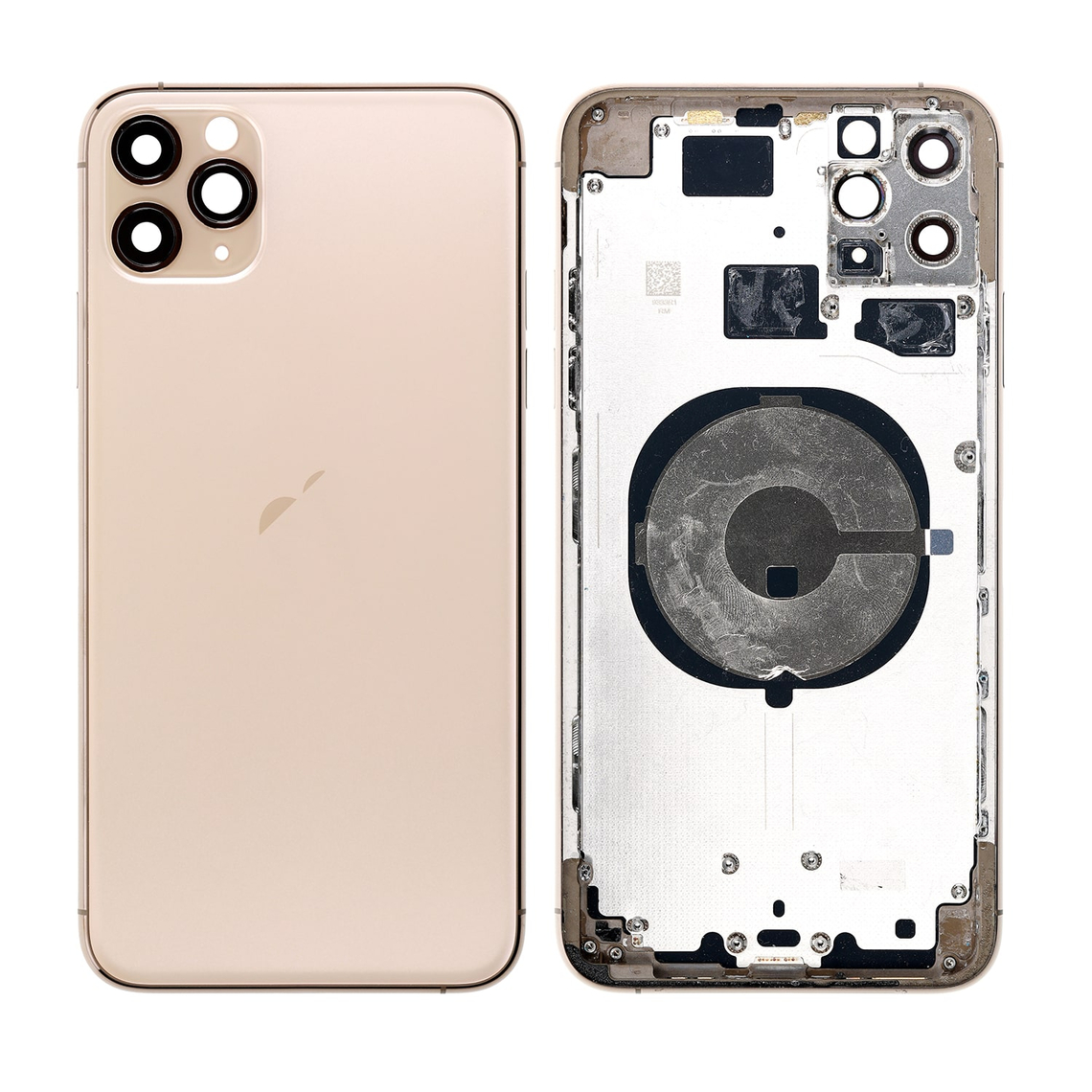 Carcasa trasera de repuesto con marco para iPhone 11 Pro MAX - Dorado