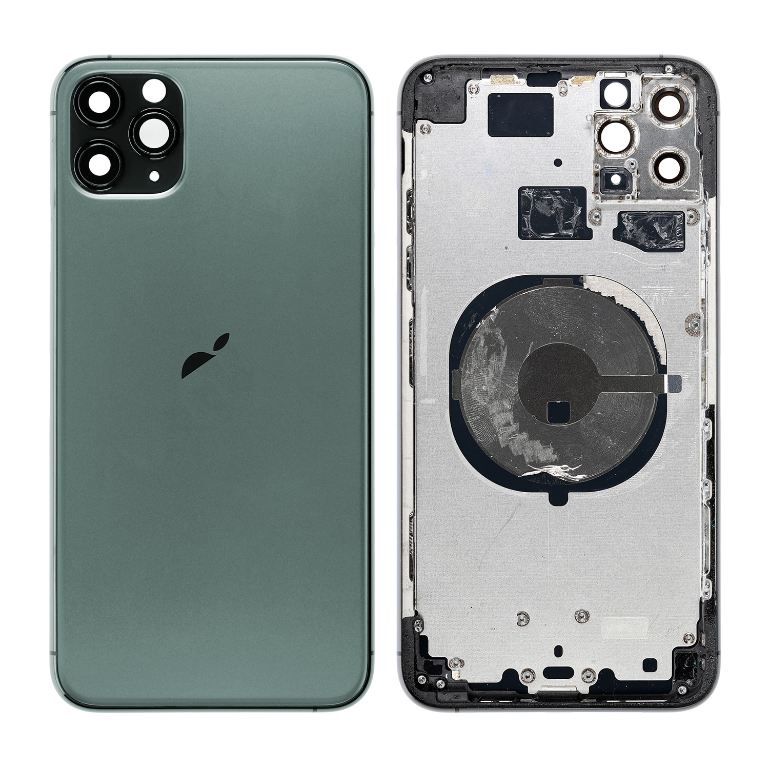 Carcasa trasera de repuesto con marco para iPhone 11 Pro MAX - Verde medianoche