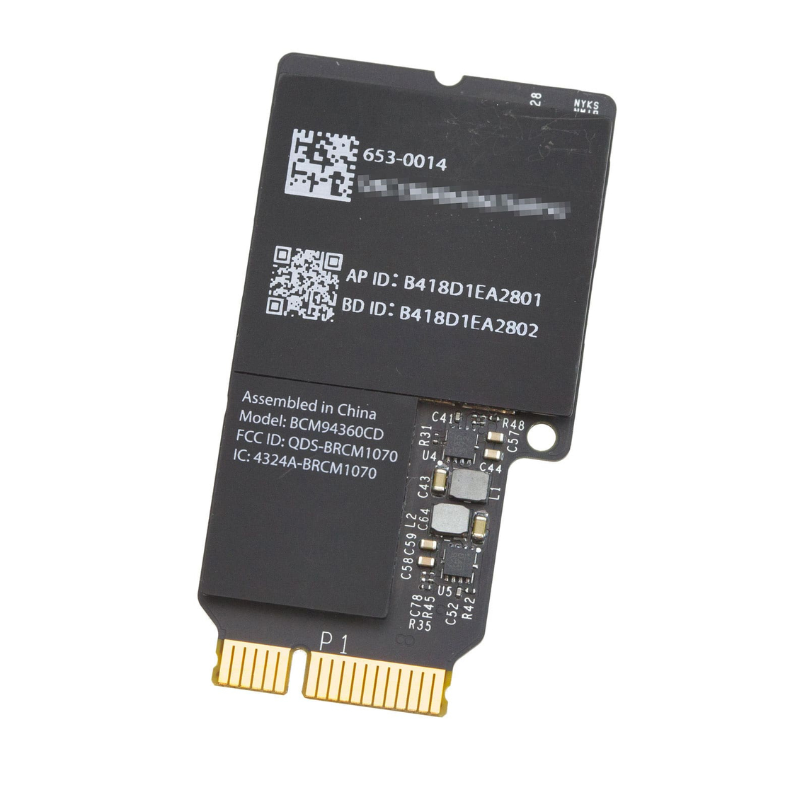 Tarjeta de red inalámbrica AirPort #BCM94360CD para iMac A1418/A1419/A1481
