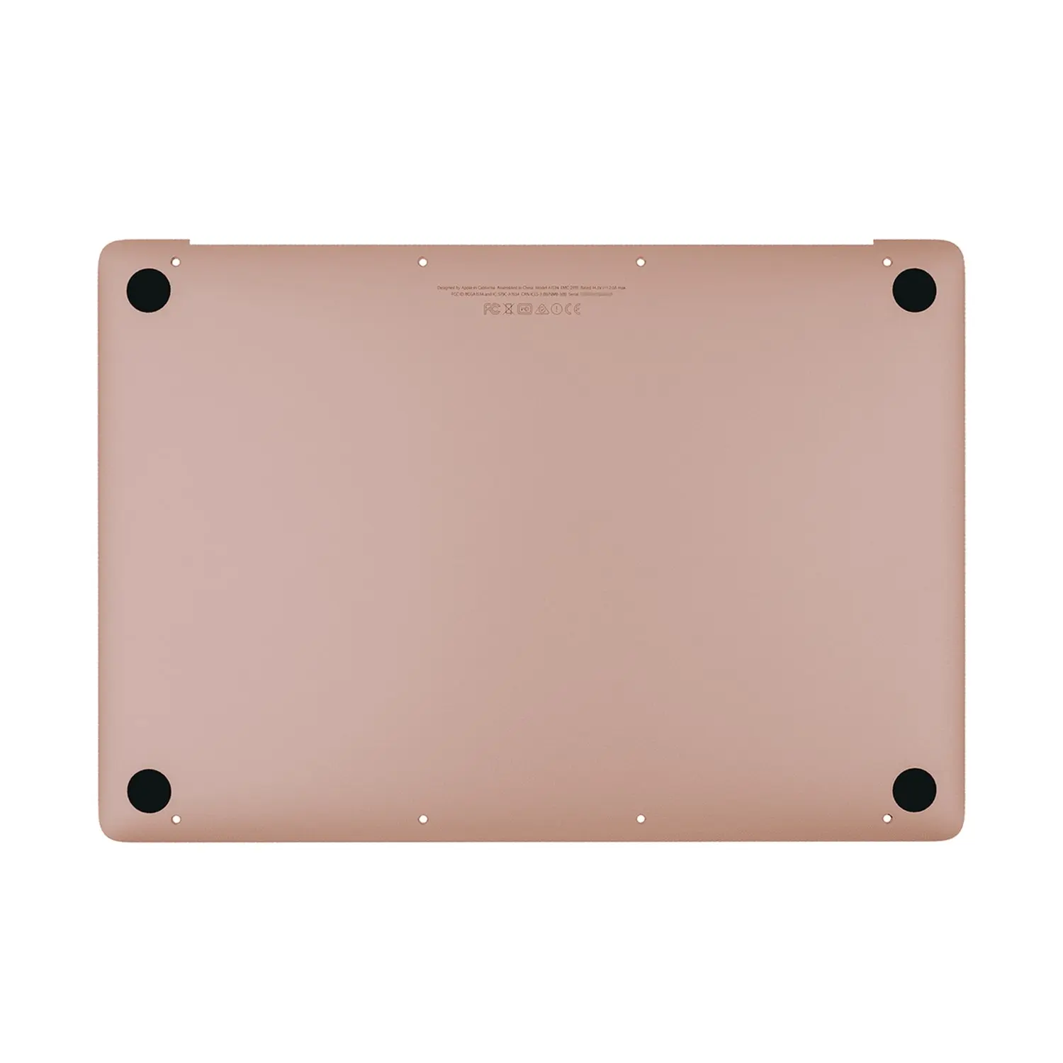 Carcasa inferior Rose para MacBook Retina de 12" A1534 (principios de 2016 - mediados de 2017)