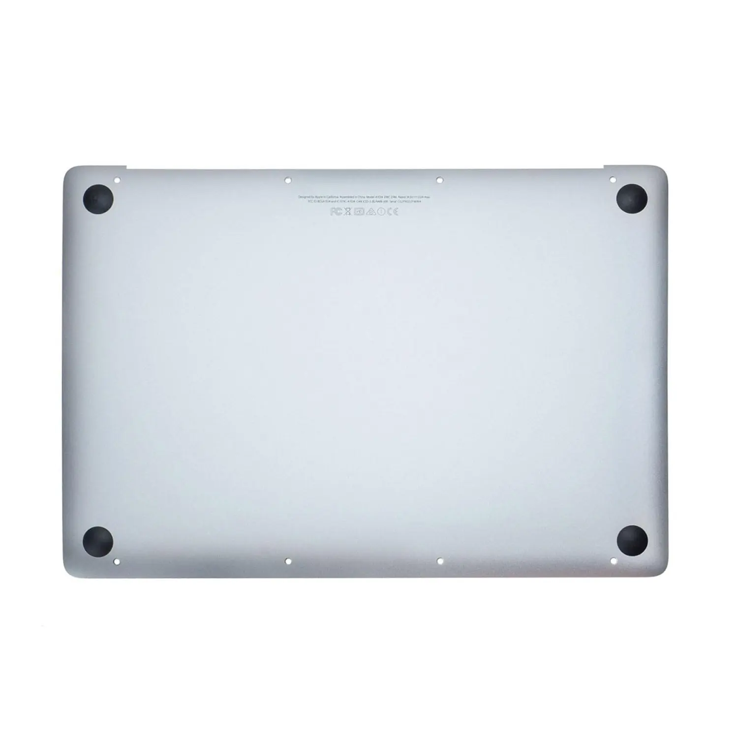 Carcasa inferior plateada para MacBook Retina de 12" A1534 (principios de 2016 - mediados de 2017)