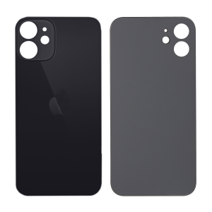 Tapa trasera de repuesto para iPhone 12 - Negra