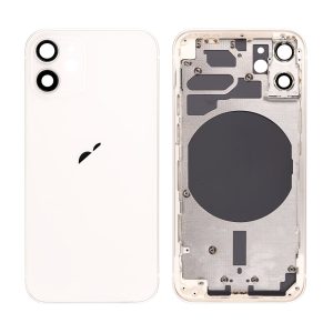 Carcasa trasera de repuesto con marco para iPhone 12 Mini - Blanco