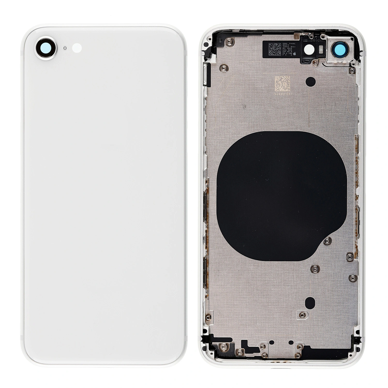 Carcasa trasera de repuesto con marco para iPhone SE (3.ª generación) - Blanca
