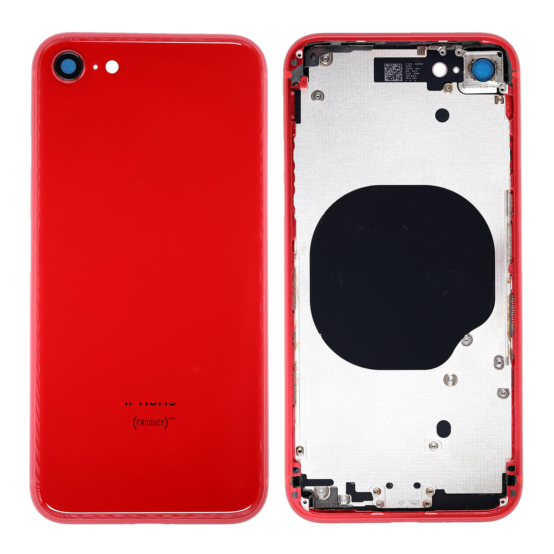 Carcasa trasera de repuesto con marco para iPhone SE (3.ª generación) - Roja