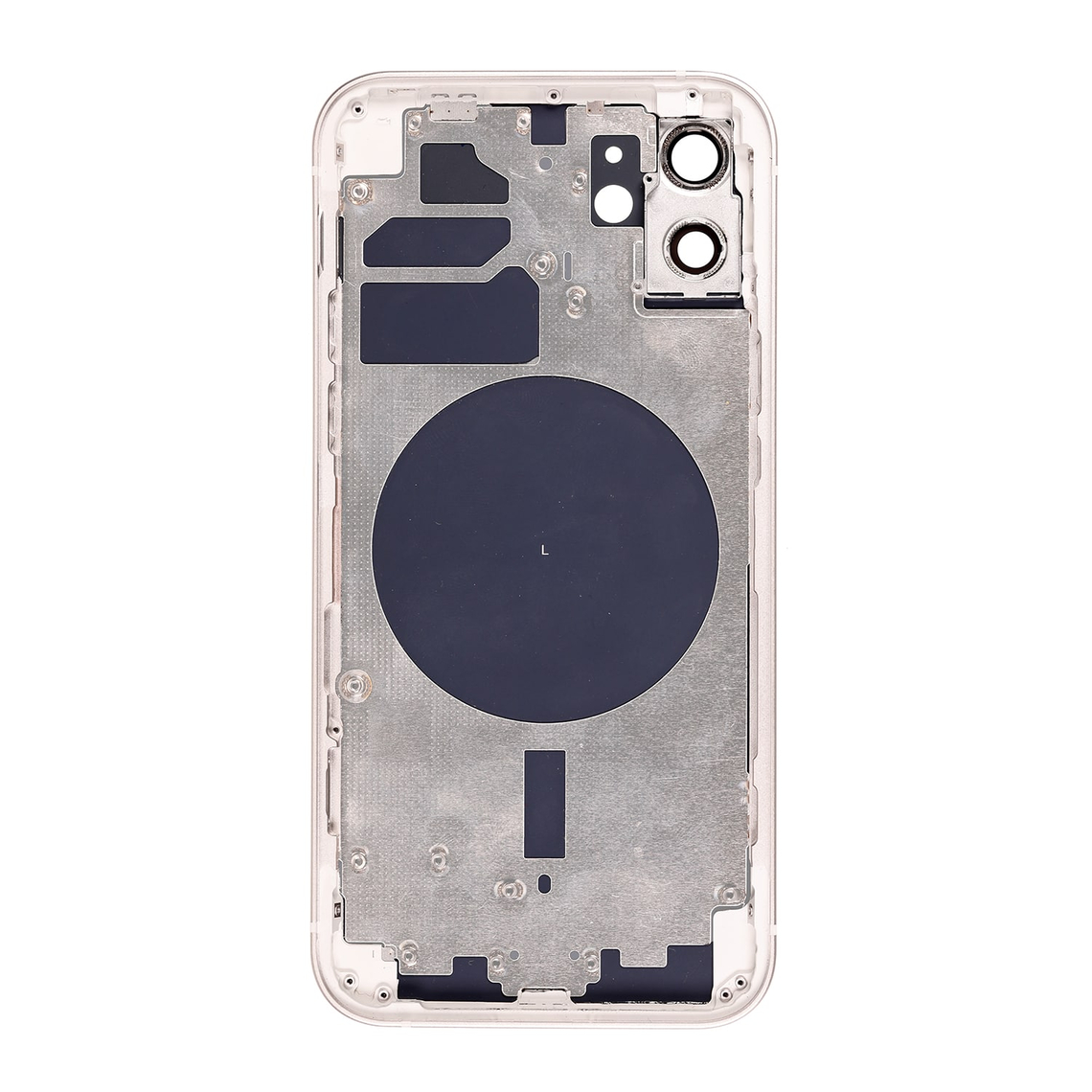 Carcasa trasera de repuesto para iPhone 12 con marco - Blanco - Imagen 2