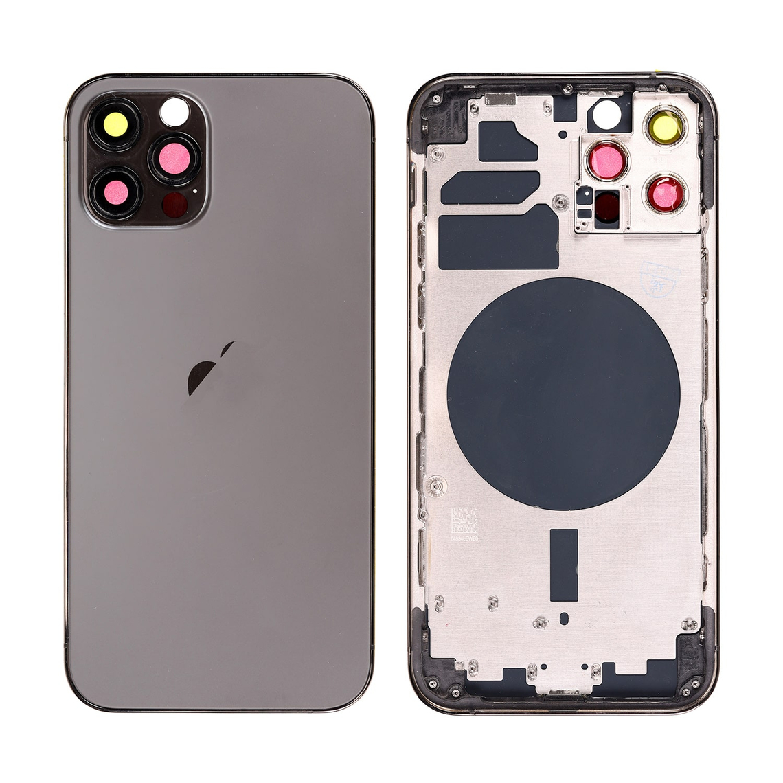 Carcasa trasera de repuesto con marco para iPhone 12 Pro - Grafito