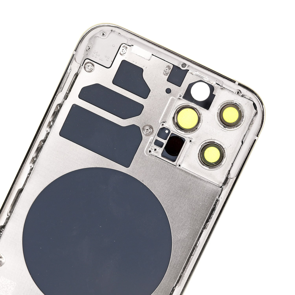 Carcasa trasera de repuesto con marco para iPhone 12 Pro - Plateada - Imagen 4