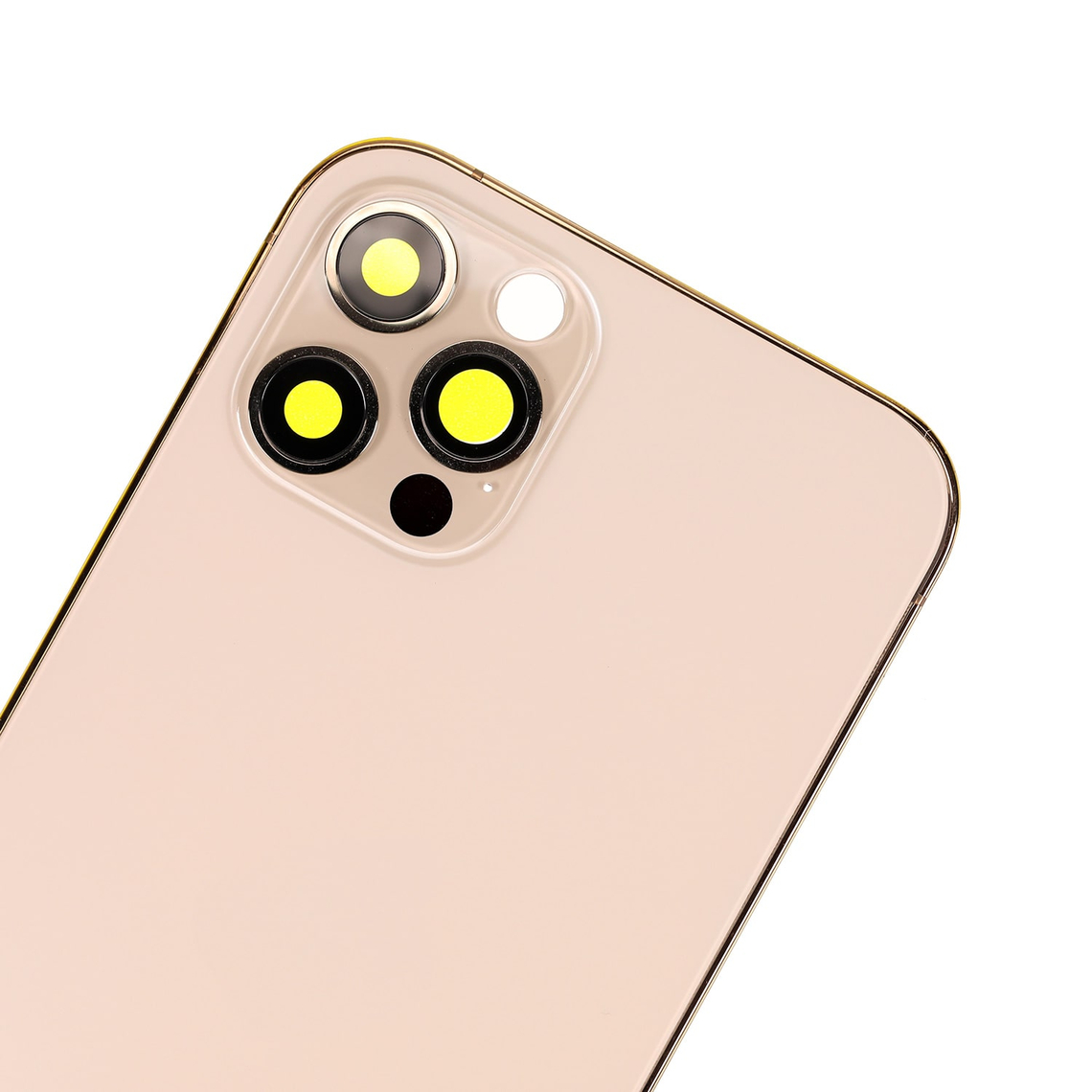Carcasa trasera de repuesto con marco para iPhone 12 Pro - Dorado - Imagen 7