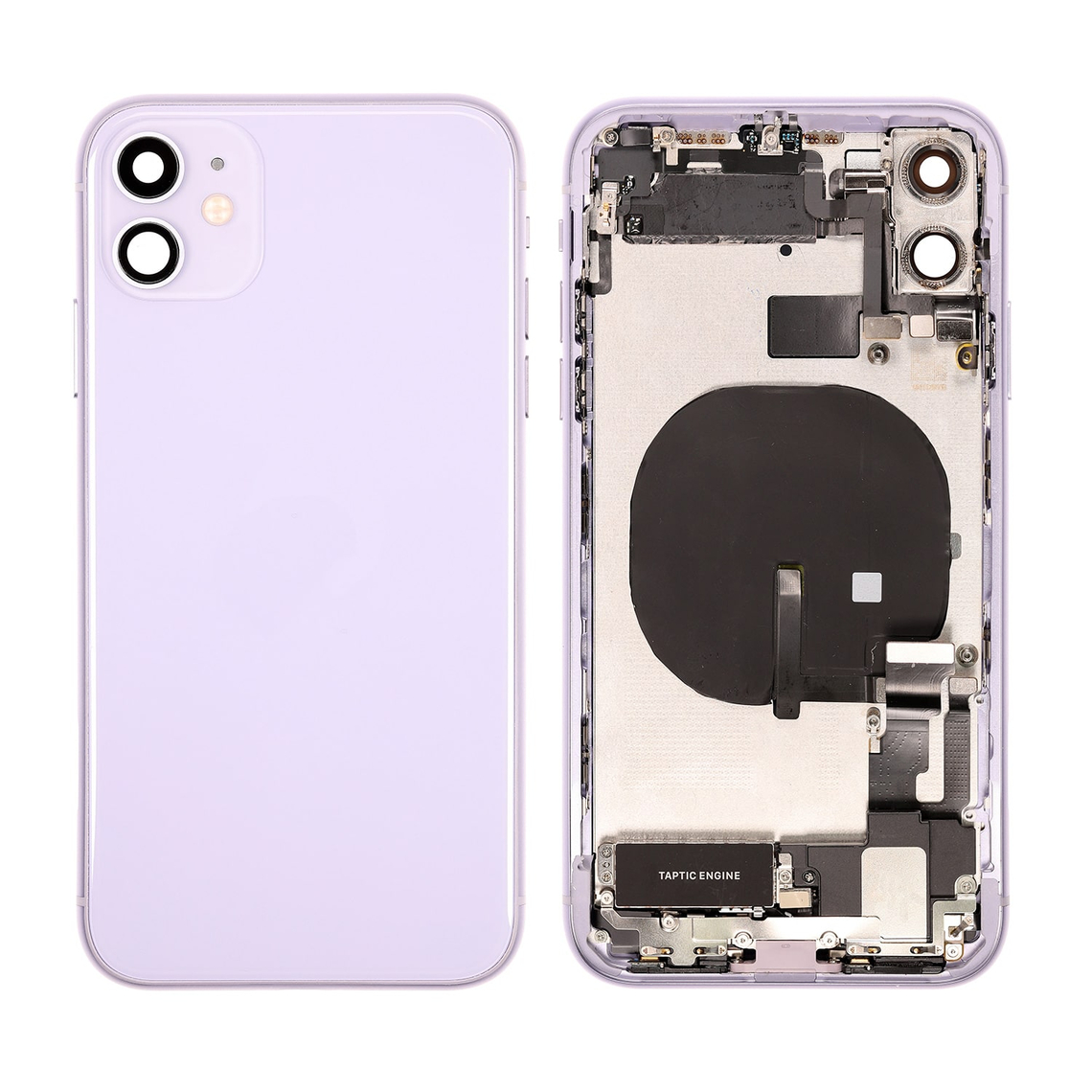 Repuesto para la tapa trasera del iPhone 11 (conjunto completo) - Morado