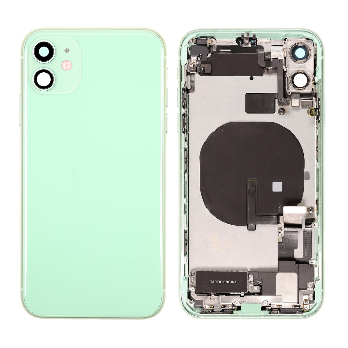 Repuesto para la tapa trasera del iPhone 11 (conjunto completo) - Verde