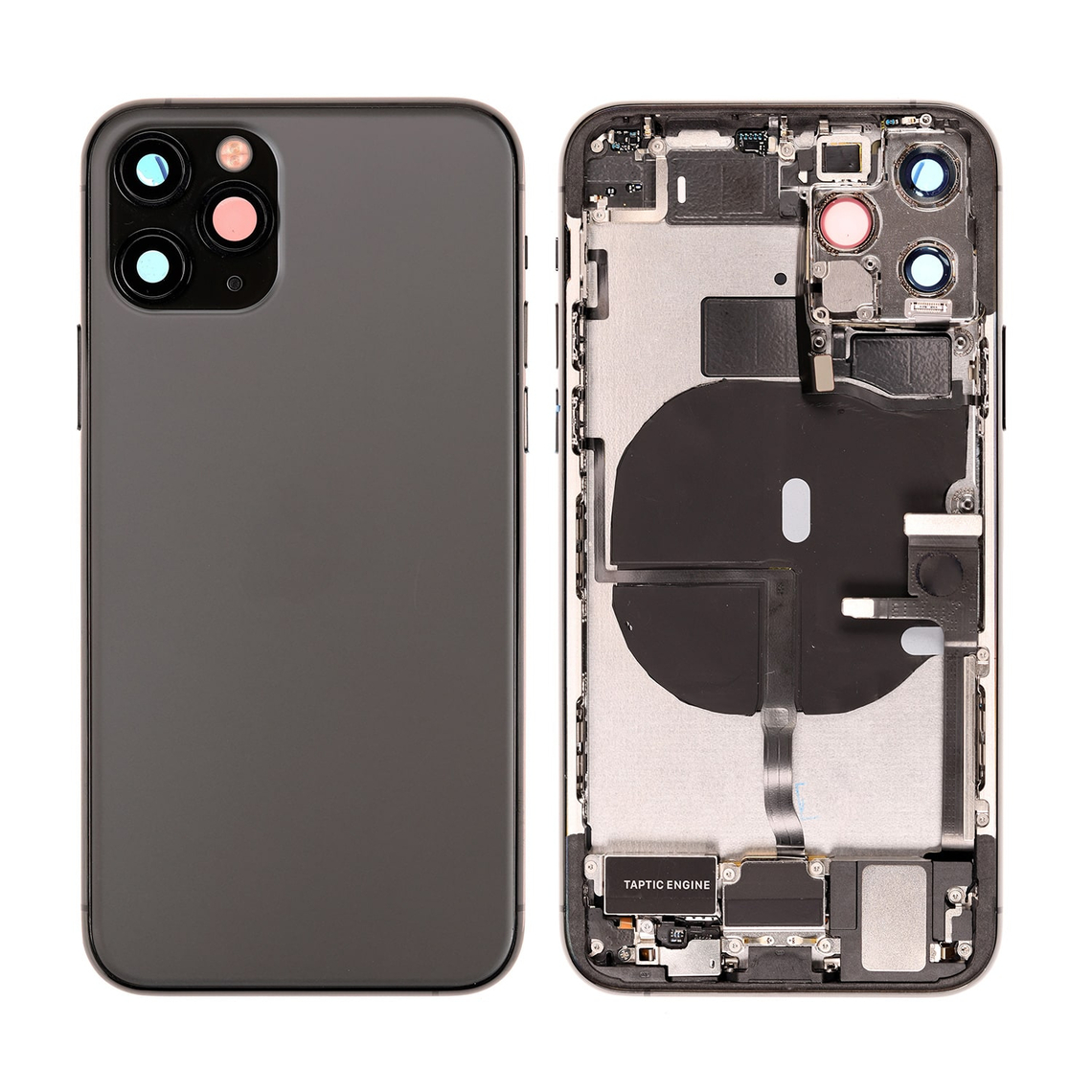 Repuesto para la tapa trasera del iPhone 11 Pro (ensamblaje completo) - Gris espacial