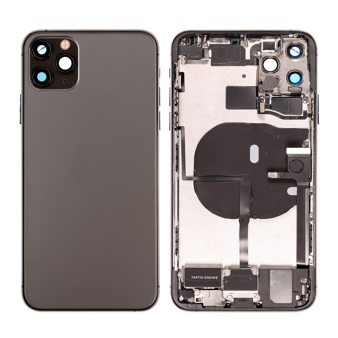 Repuesto para la tapa trasera del iPhone 11 Pro Max (ensamblaje completo) - Gris espacial