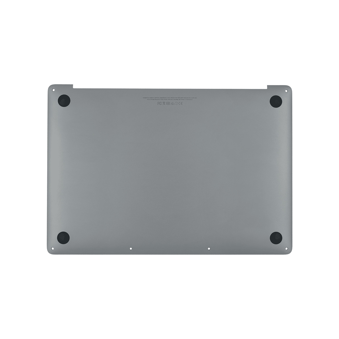 Carcasa inferior gris espacial para MacBook Pro Touch de 13" A2159 (mediados de 2019)