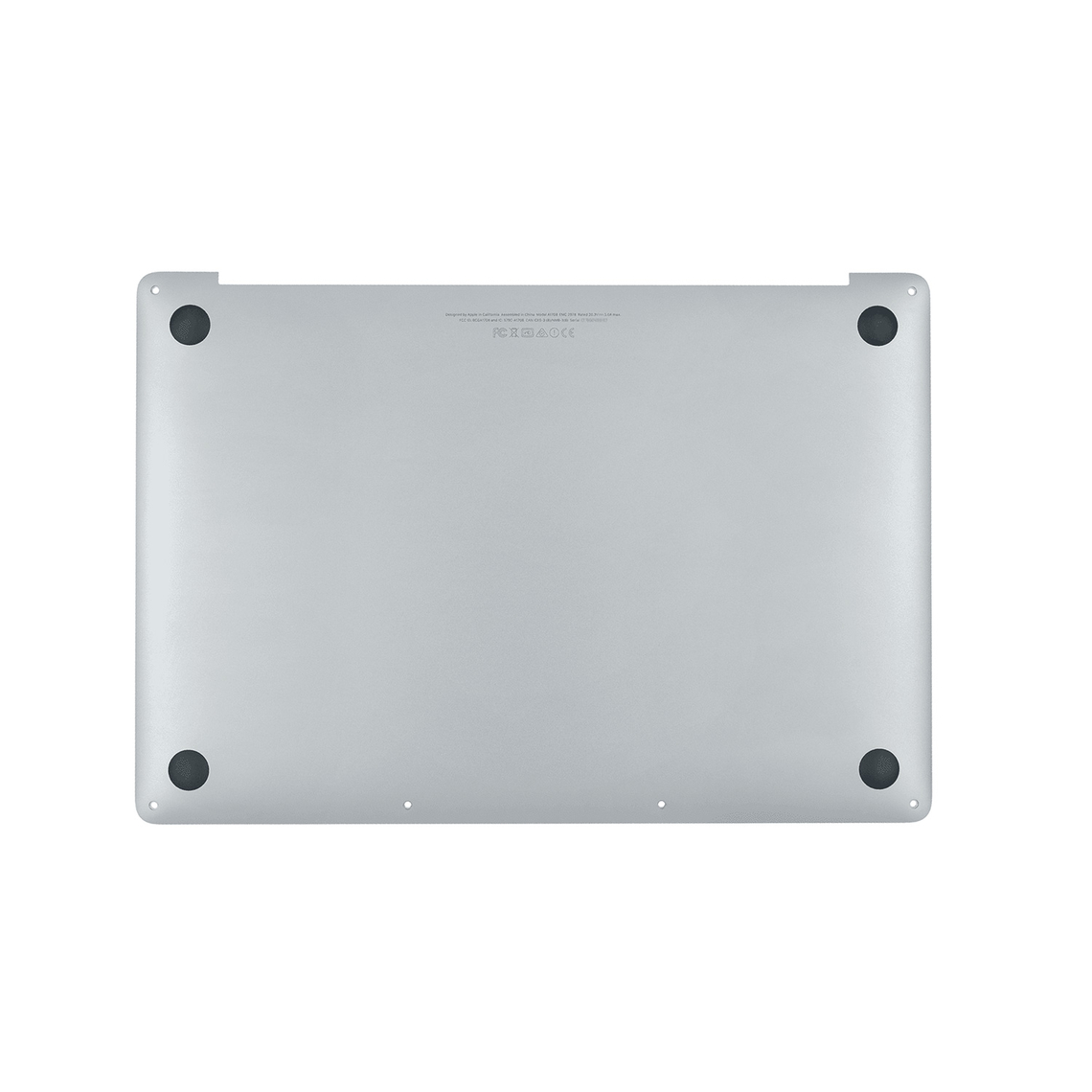 Carcasa inferior plateada para MacBook Pro Touch de 13" A2159 (mediados de 2019)