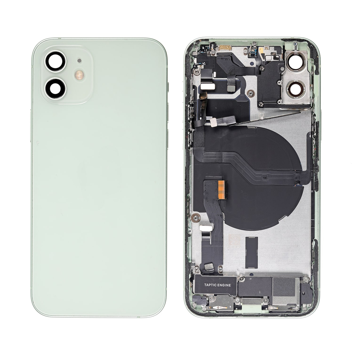 Repuesto para la tapa trasera del iPhone 12 (conjunto completo) - Verde
