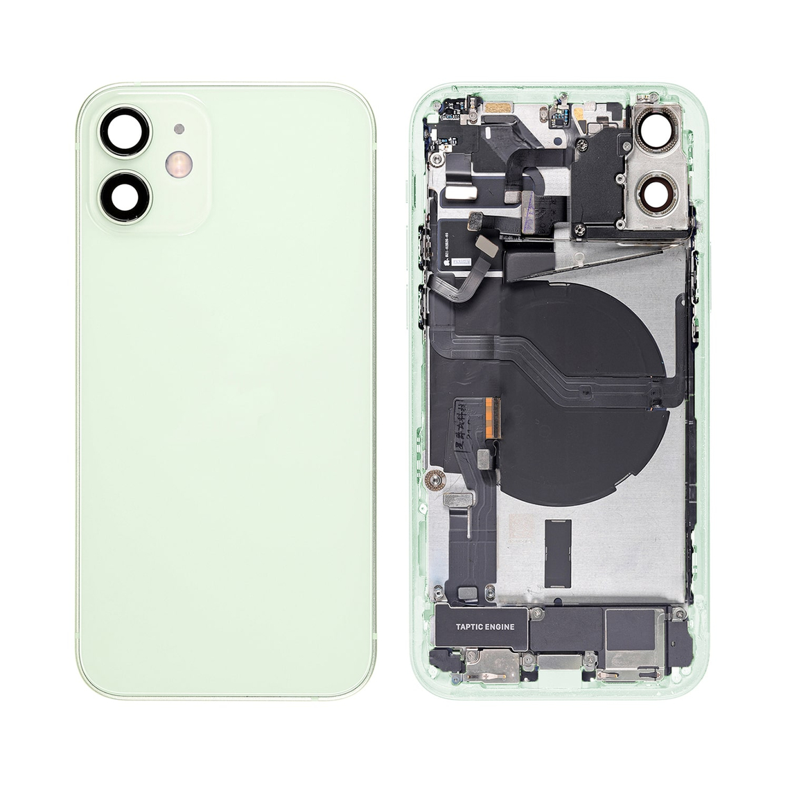 Repuesto para la tapa trasera del iPhone 12 Mini (ensamblaje completo) - Verde