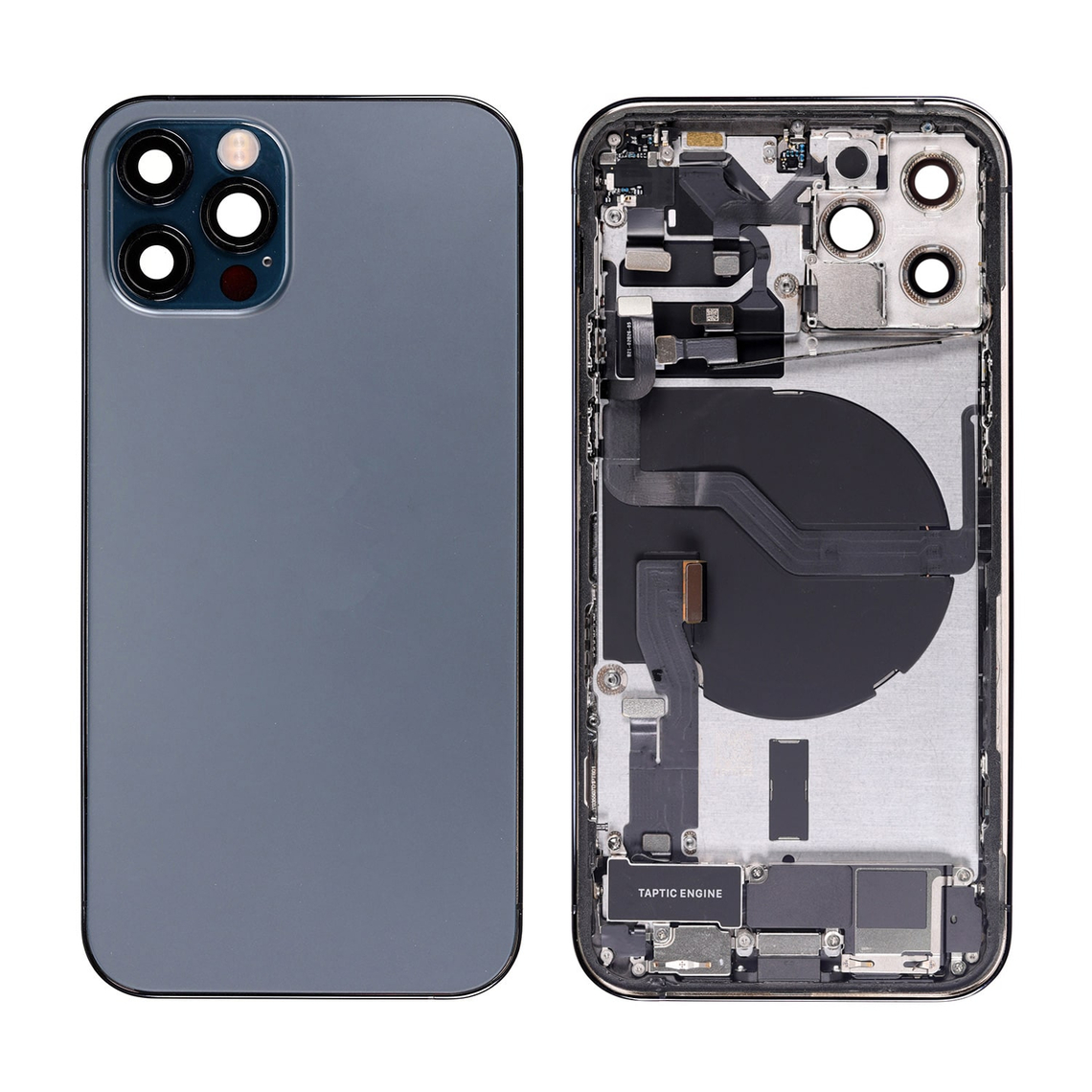 Tapa trasera de repuesto para iPhone 12 Pro (ensamblaje completo) - Azul Pacífico